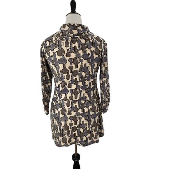 EFFIES HEART Art to Wear Julliard TOP M Knit Tunic Cowl Artsy Novelty Lagenlook - Picture 8 of 15